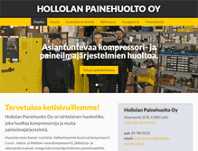 Tablet Screenshot of hollolan-painehuolto.fi